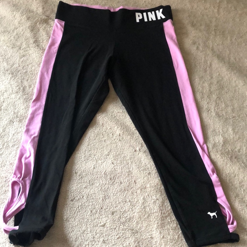 Pink work out capris